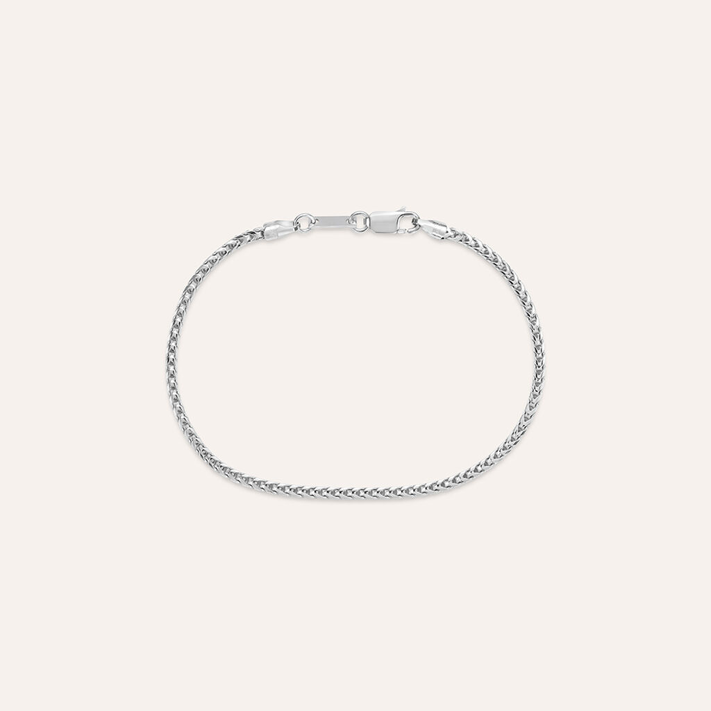 Bracciale Catena Gentleman Argento Rodiato