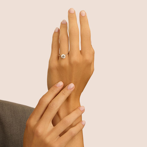 Anello Solitario Valentino Firmamenti Oro Bianco Diamante - Anelli con Pietre Donna | Stroili