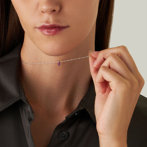 Collana Punto Luce Jasmine Oro Bianco Rodolite - Collane Punto Luce Donna | Stroili