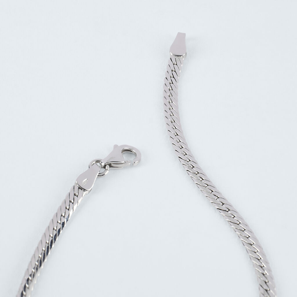 Bracciale Catena Colette Oro Bianco - Bracciali Donna | Stroili