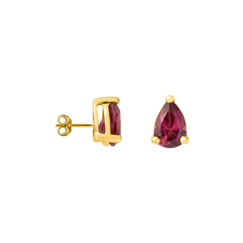 Orecchini Lobo Punto Luce Jasmine Oro Giallo Rodolite - Orecchini a Lobo Donna | Stroili