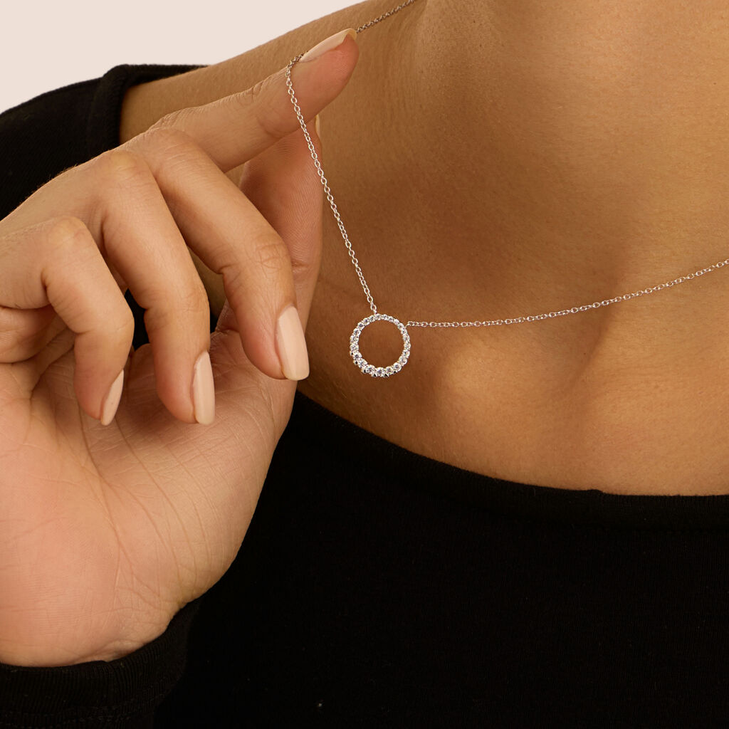 Collana Silver Shine Argento Rodiato Cubic Zirconia - Collane Donna | Stroili
