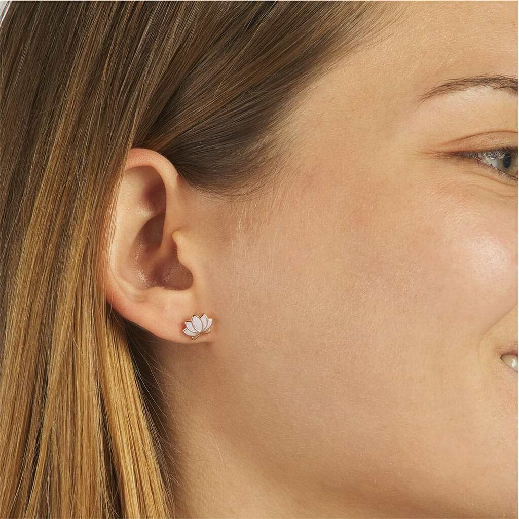 Orecchini Lobo Lady Sweet Acciaio Rosa - Orecchini a Lobo Donna | Stroili