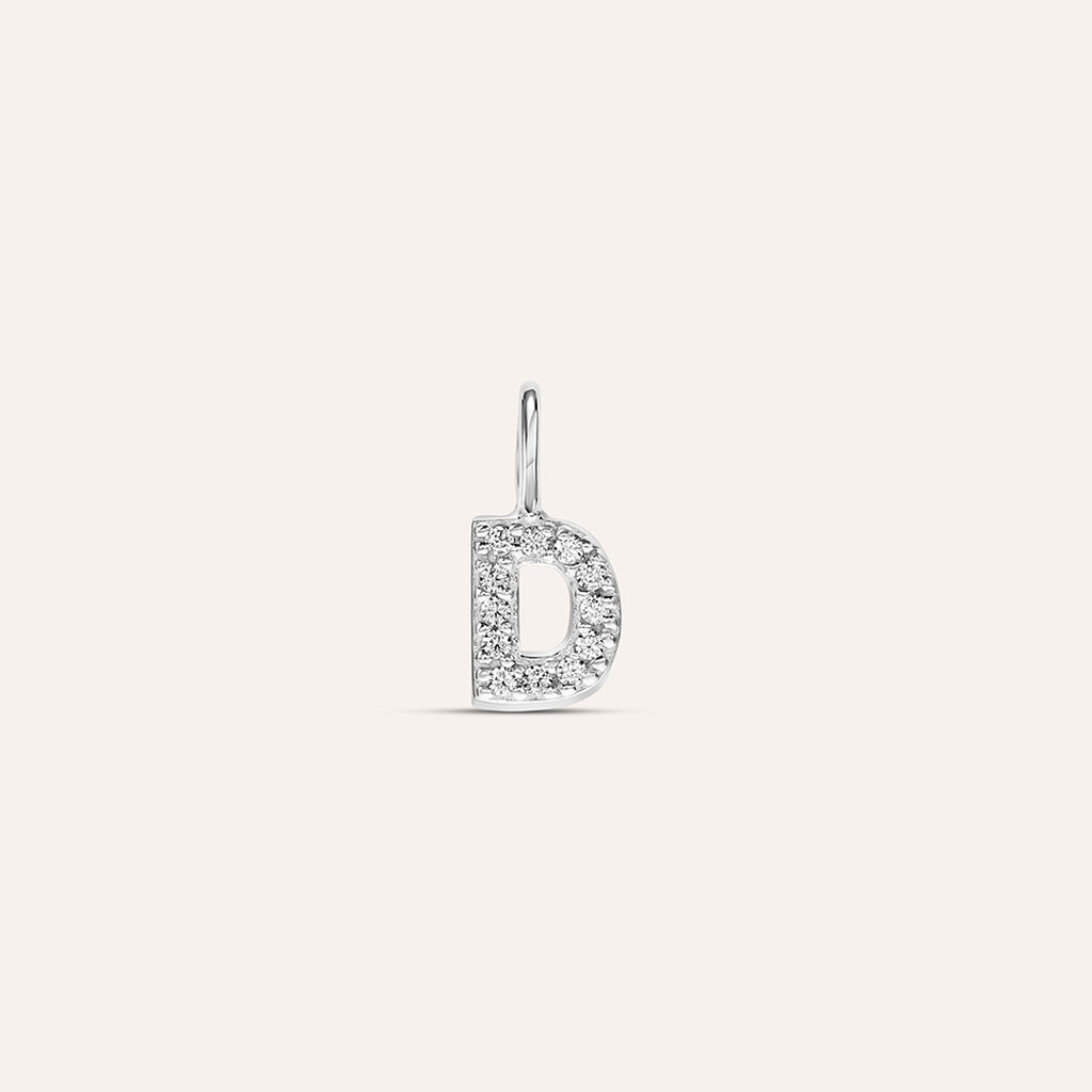 Pendente Love Beats Argento Rodiato Cubic Zirconia