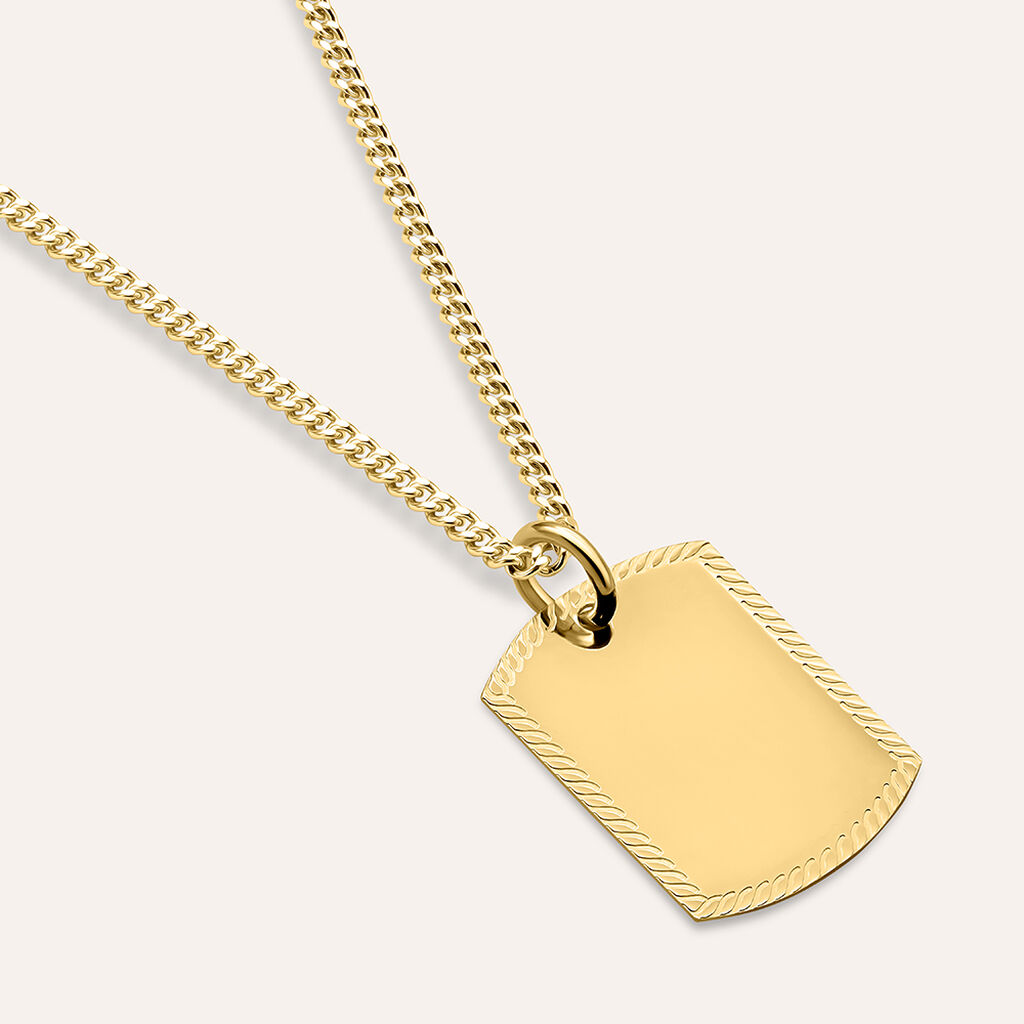 Pendente Poème Oro Giallo - Ciondoli con Incisione Donna | Stroili