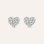 Orecchini Lobo Claire Oro Bianco Cubic Zirconia