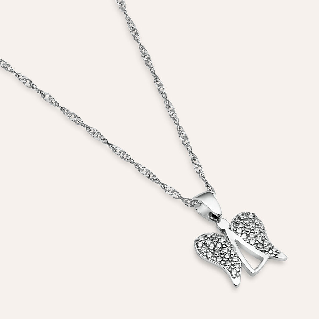 Pendente Holy Oro Bianco Cubic Zirconia