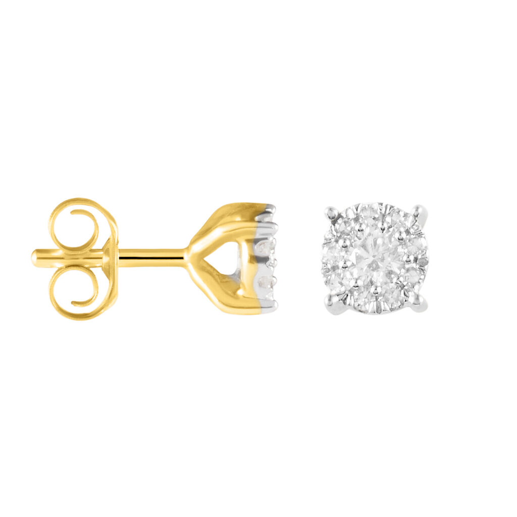 Orecchini Lobo Punto Luce Sophia Oro Giallo Diamante - Orecchini a Lobo Donna | Stroili