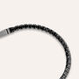 Bracciale Gentleman Argento Rodiato Cubic Zirconia