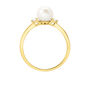 Anello Solitario Gabrielle Precious Oro Giallo Perla D'Acqua Dolce Diamante