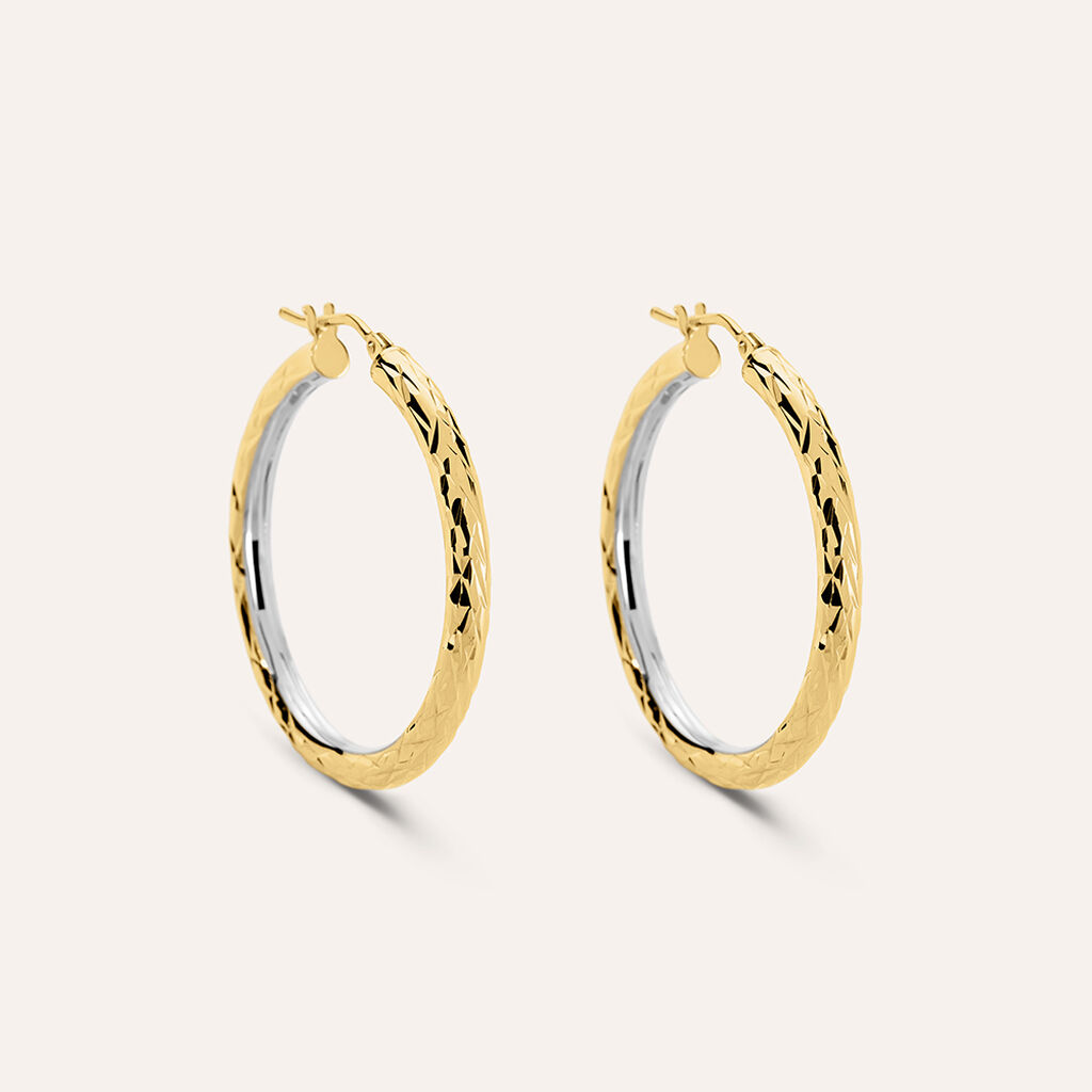 Orecchini A Cerchio Toujours Oro Bicolore