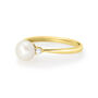 Anello Solitario Gabrielle Precious Oro Giallo Perla D'Acqua Dolce Diamante