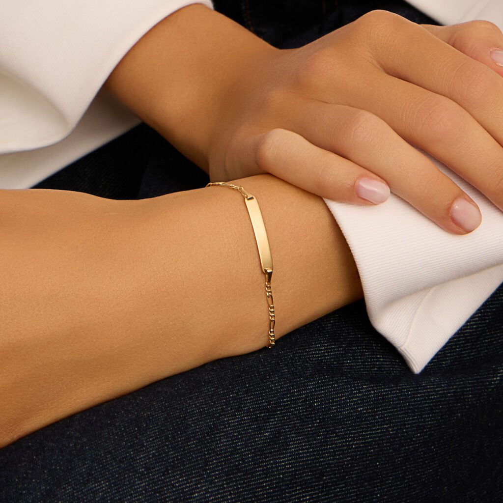 Bracciale Con Targhetta Religious Gold Oro Giallo