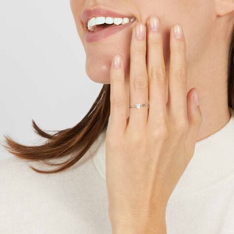 Anello Solitario Diamotion Oro Bianco Diamante - Anelli con Pietre Donna | Stroili