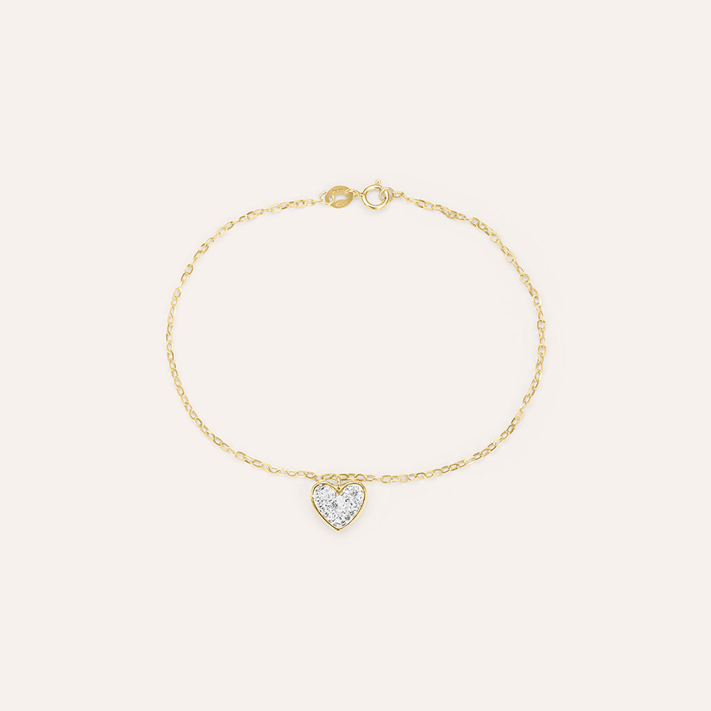 Bracciale Crystal Gold Oro Giallo Cristallo