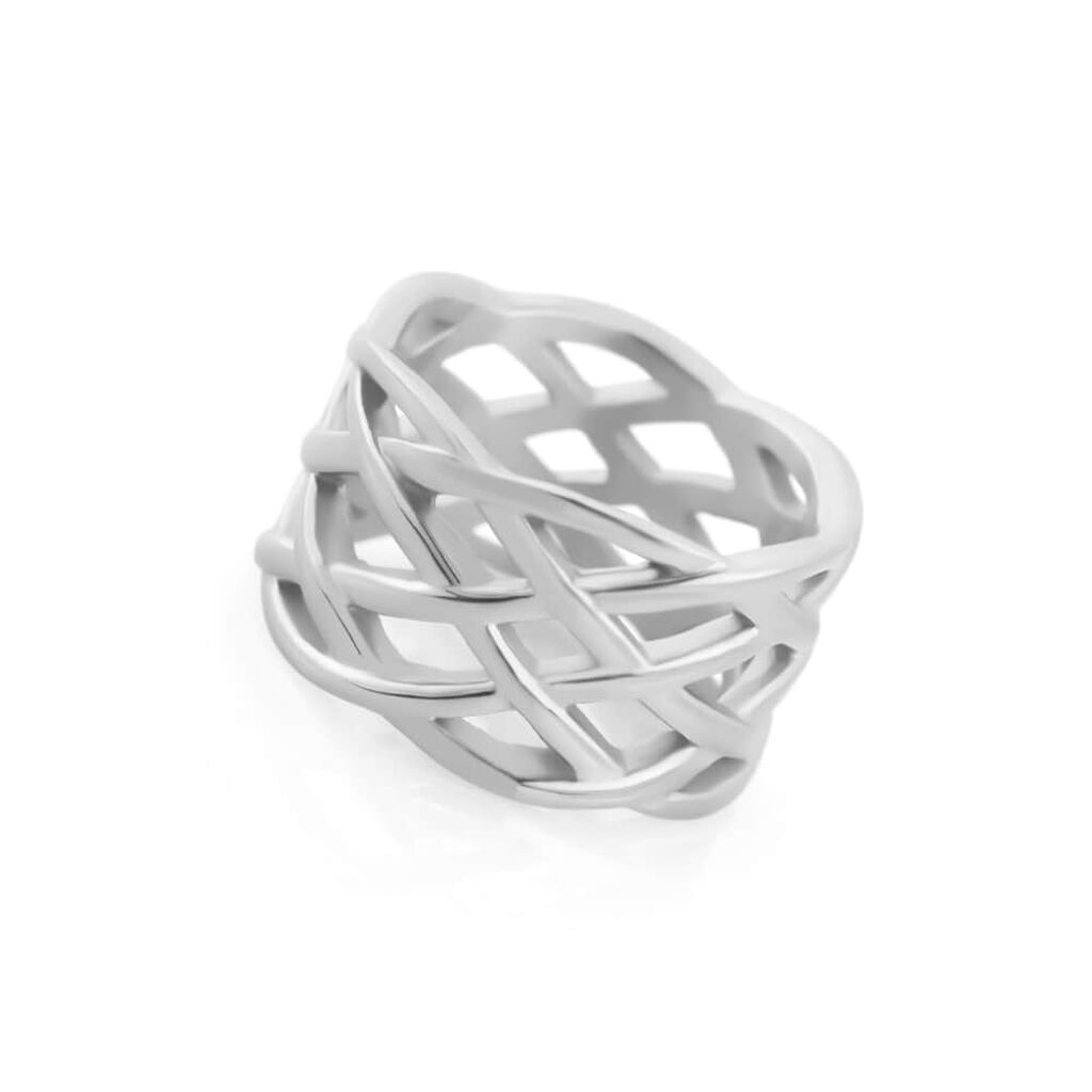 Anello Fascia Lady Code Acciaio - Anelli Intrecciati Donna | Stroili