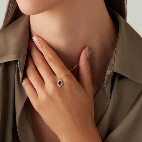 Collana Jasmine Oro Giallo Rodolite Diamante - Collane Donna | Stroili