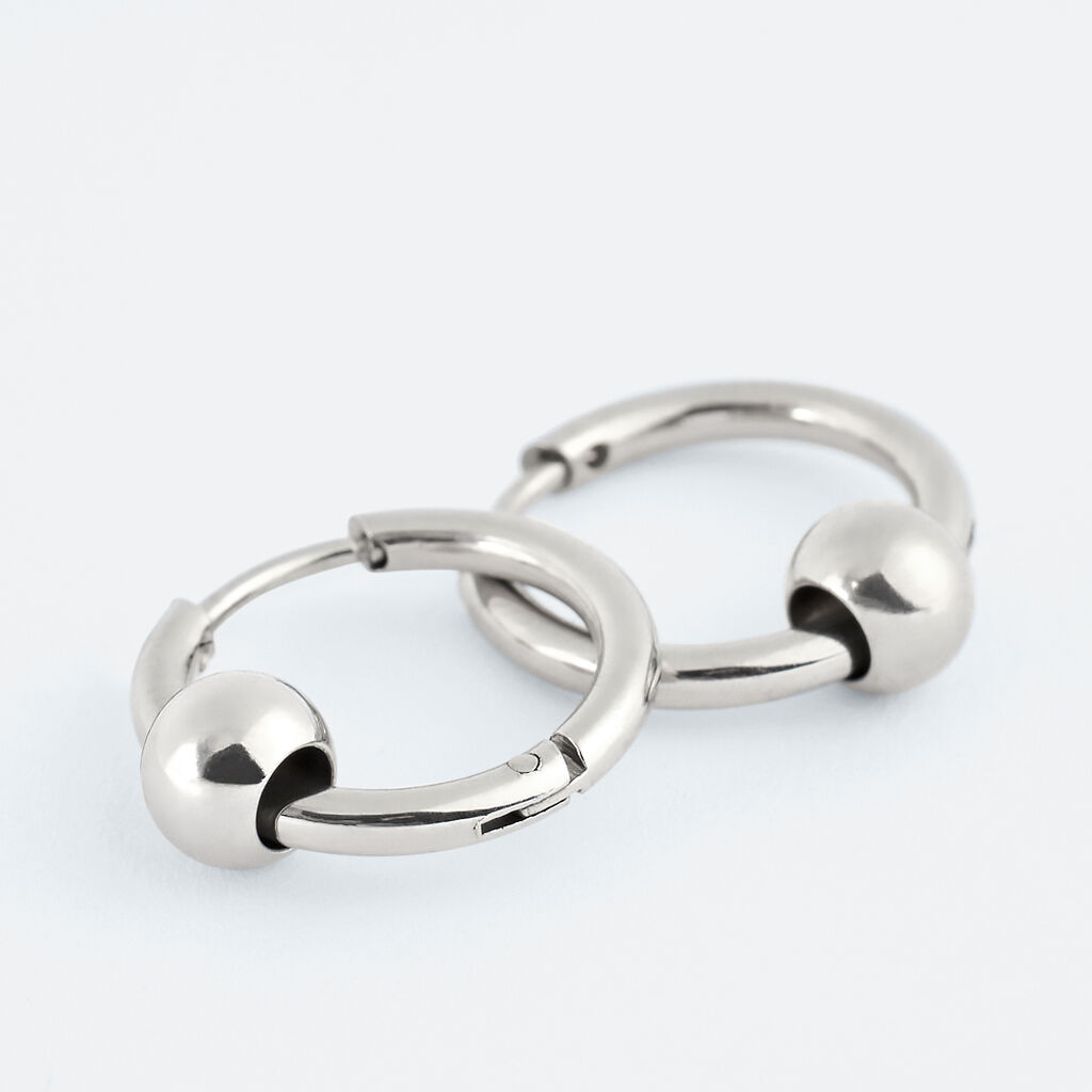 Orecchini A Cerchio Man Code Acciaio