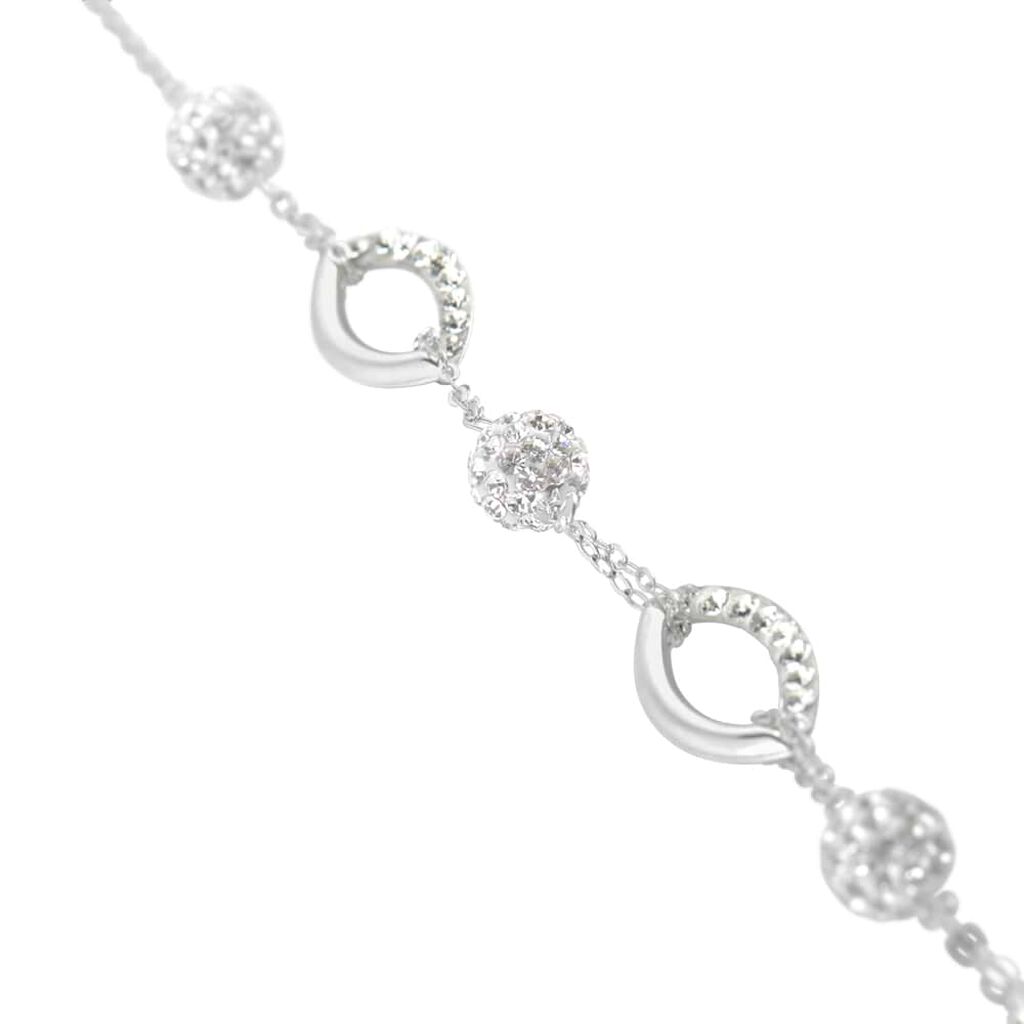 Collana Christelle Oro Bianco Cristallo - Collane Donna | Stroili