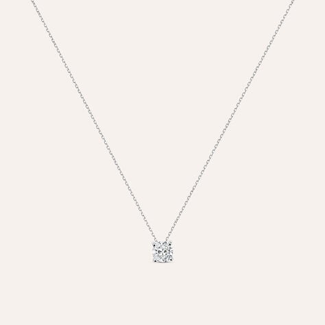 Collana Punto Luce Diamade Oro Bianco Diamante Lab-Grown - Collane Punto Luce Donna | Stroili