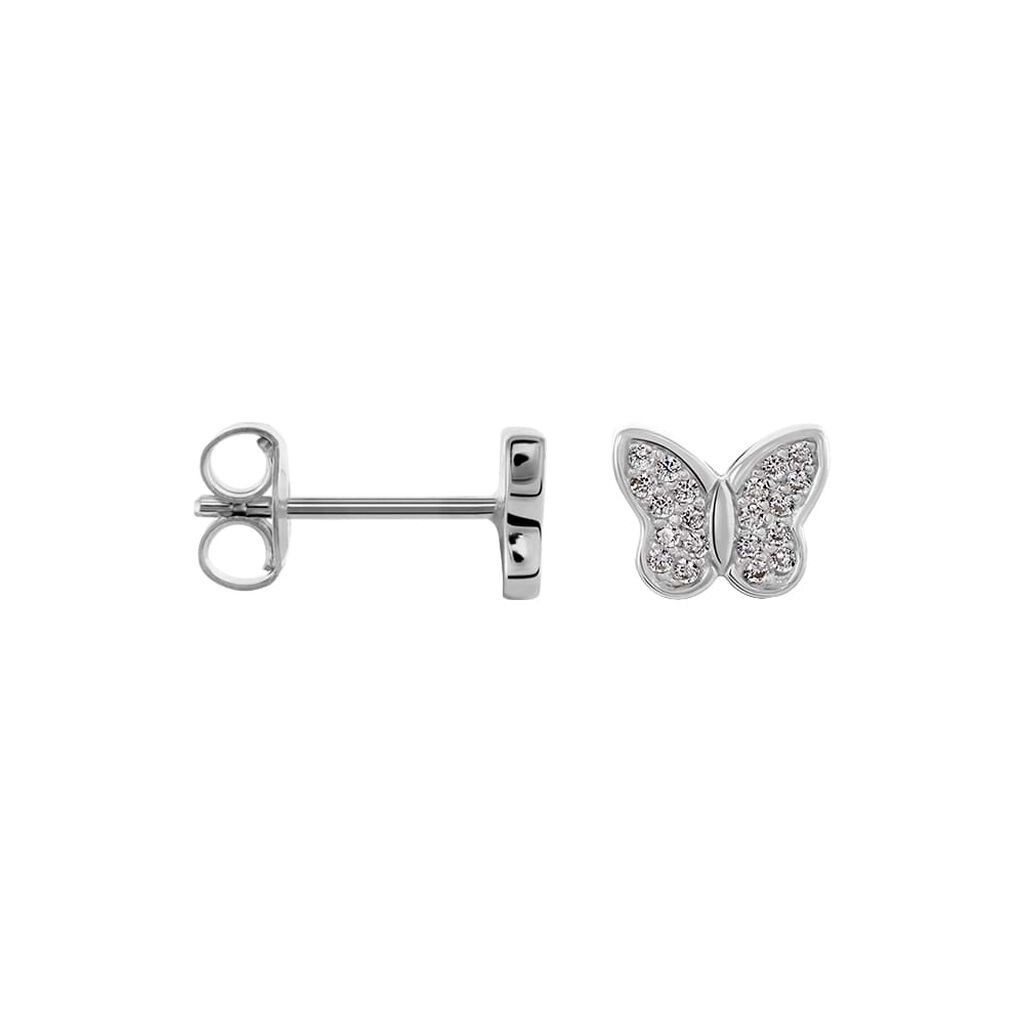 Orecchini Lobo Silver Moments Argento Rodiato Cubic Zirconia - Orecchini a Lobo Donna | Stroili