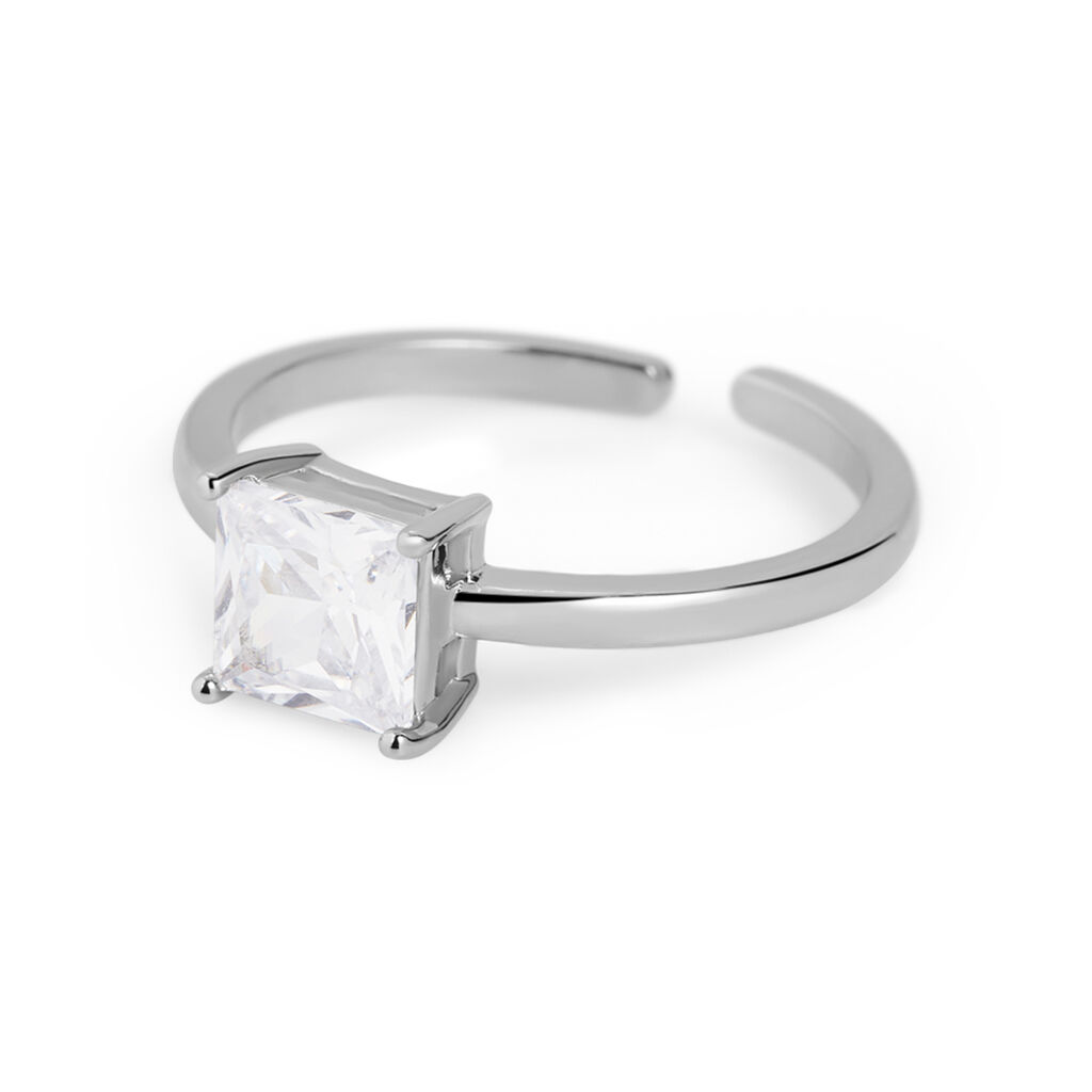 Anello Solitario Romantic Shine Metallo Cristallo - Anelli con Pietre Donna | Stroili