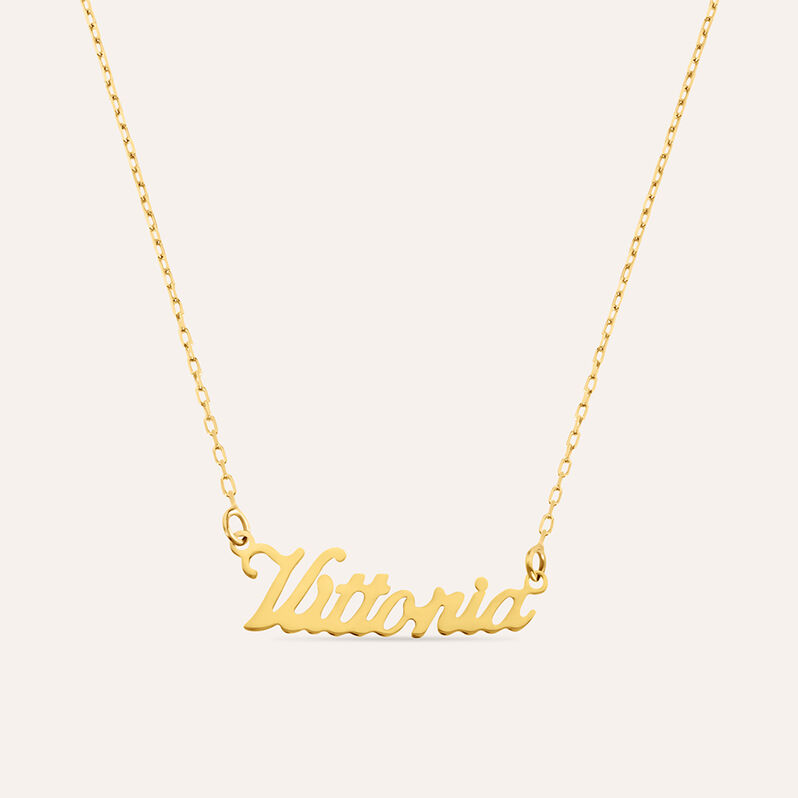 Collana Vittoria Gold Names Oro Giallo - Collane Unisex | Stroili