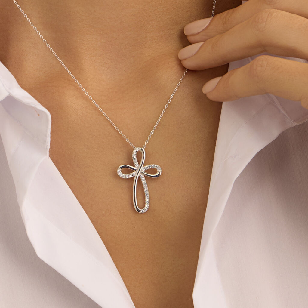 Collana Silver Shine Argento Rodiato Cubic Zirconia - Collane Donna | Stroili