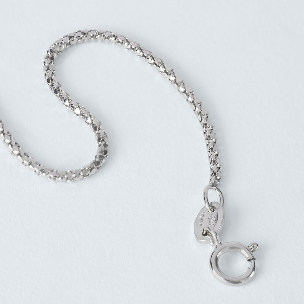 Bracciale Catena Colette Oro Bianco - Bracciali Donna | Stroili