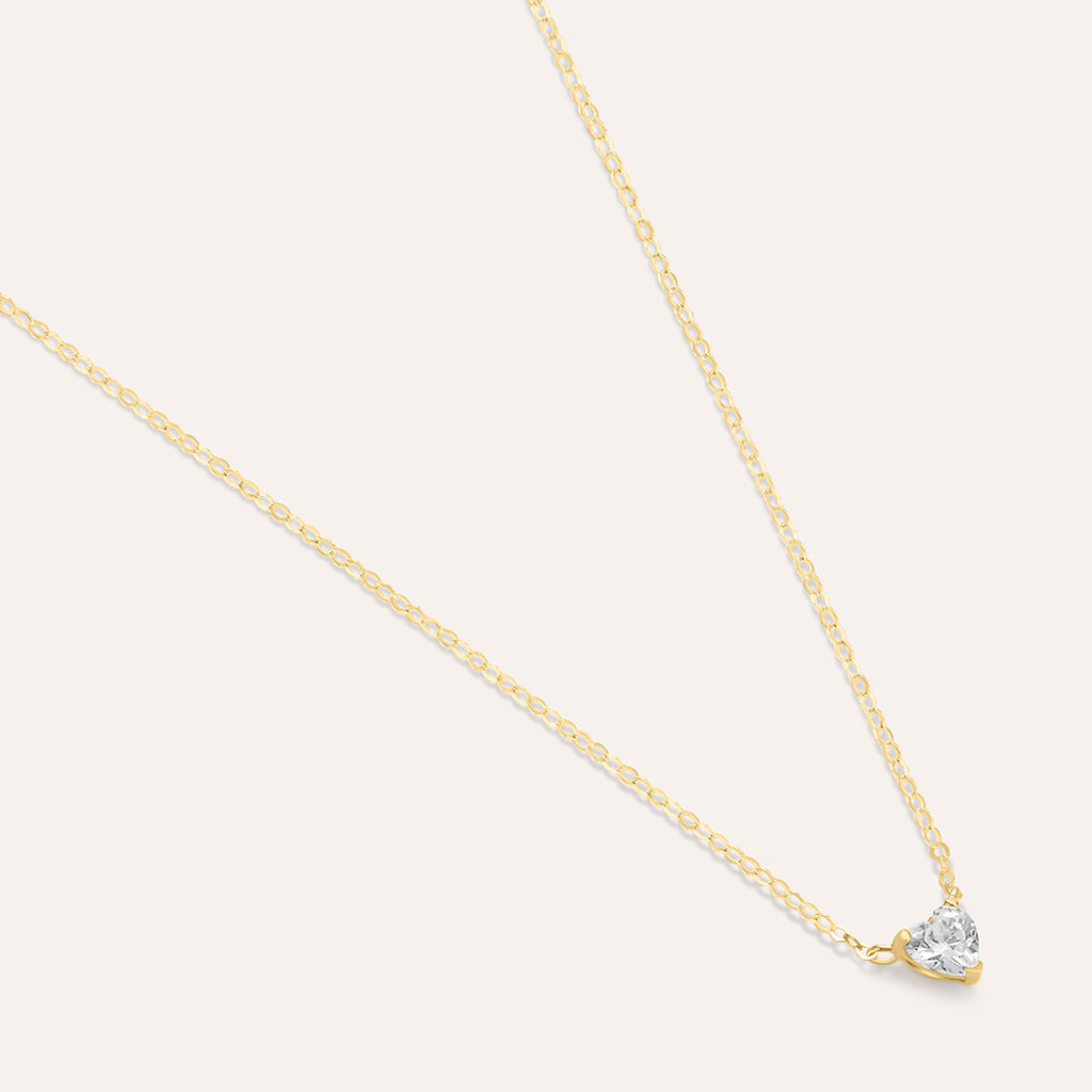 Collana Punto Luce Claire Oro Giallo Cubic Zirconia