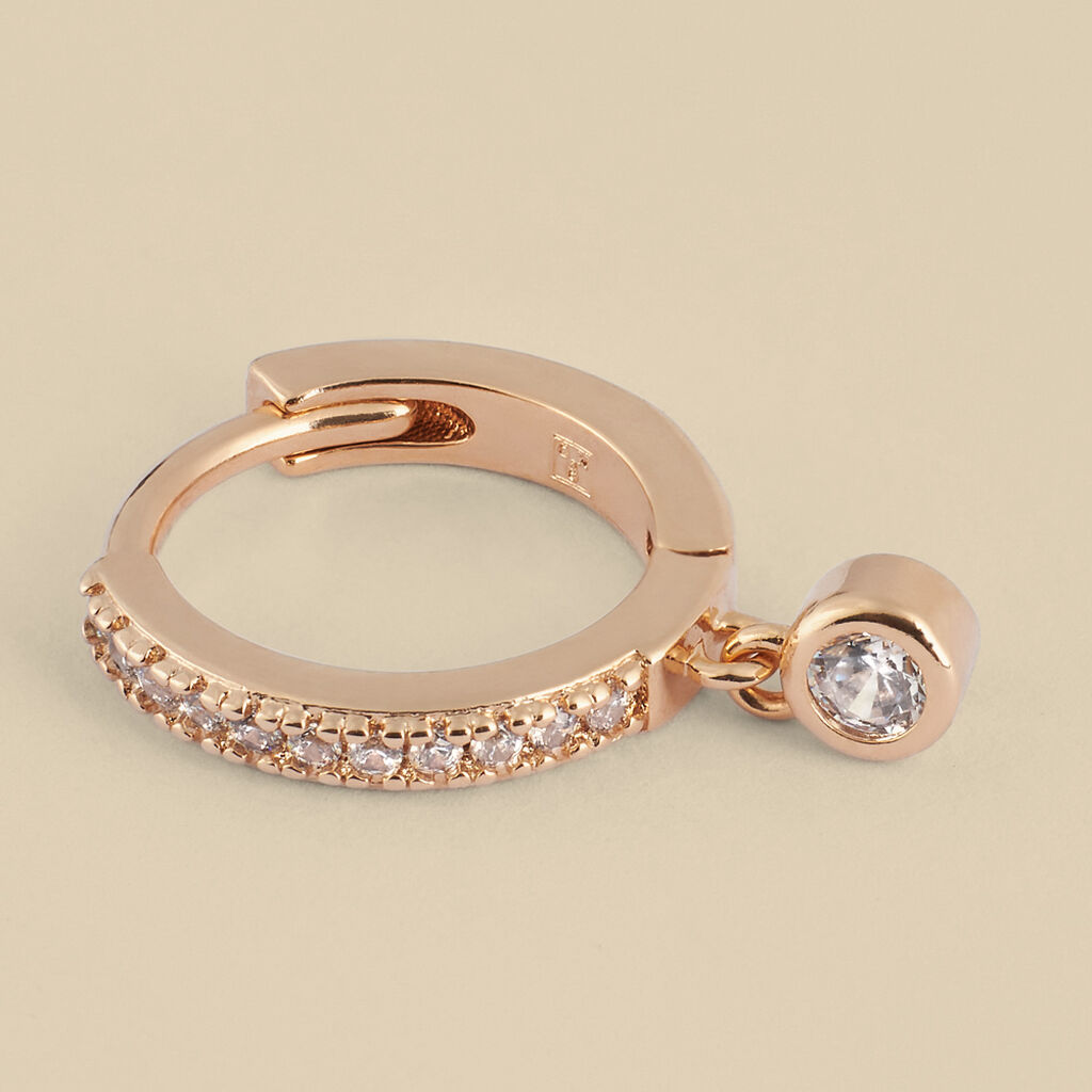 Orecchini A Cerchio Golden Dream Placcato Oro Giallo Cubic Zirconia