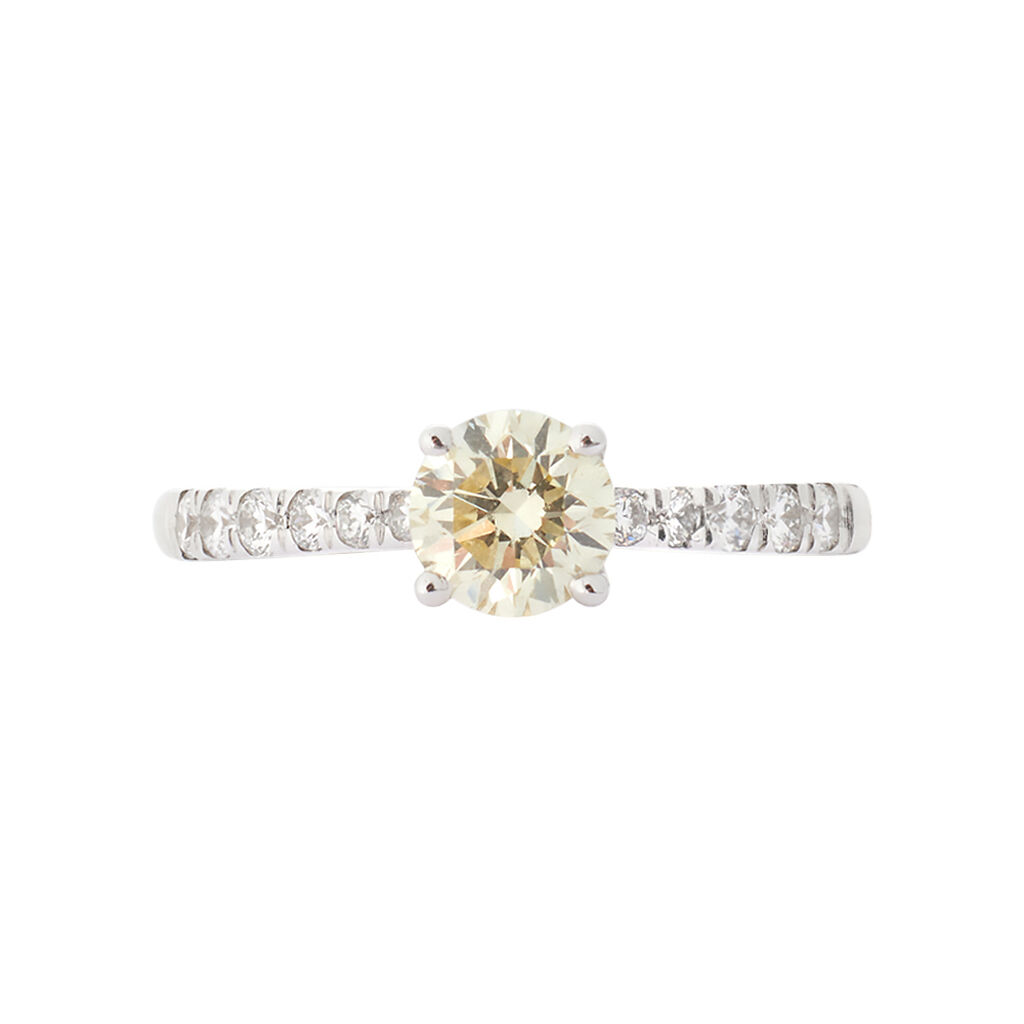 Anello Solitario Diamade Oro Bianco Diamante Lab-Grown - Anelli con Pietre Donna | Stroili