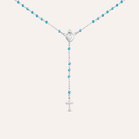 Collana Rosario Silver Soul Argento Rodiato Cristallo - Collane Rosario Donna | Stroili