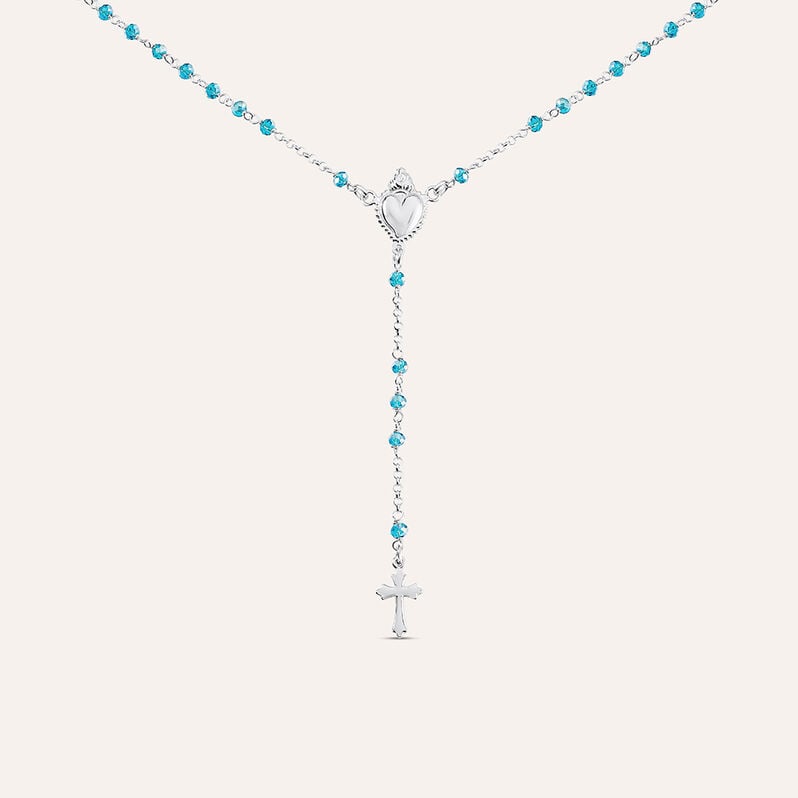 Collana Rosario Silver Soul Argento Rodiato Cristallo - Collane Rosario Donna | Stroili