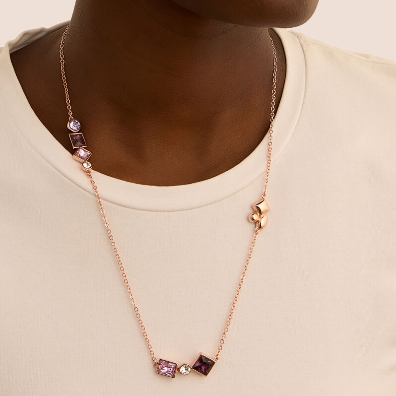 Collana Violet Ottone Rosa Cristallo - Collane Donna | Stroili