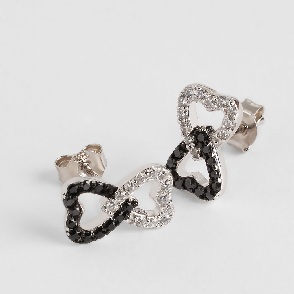 Orecchini Lobo Silver Shine Argento Rodiato Cubic Zirconia