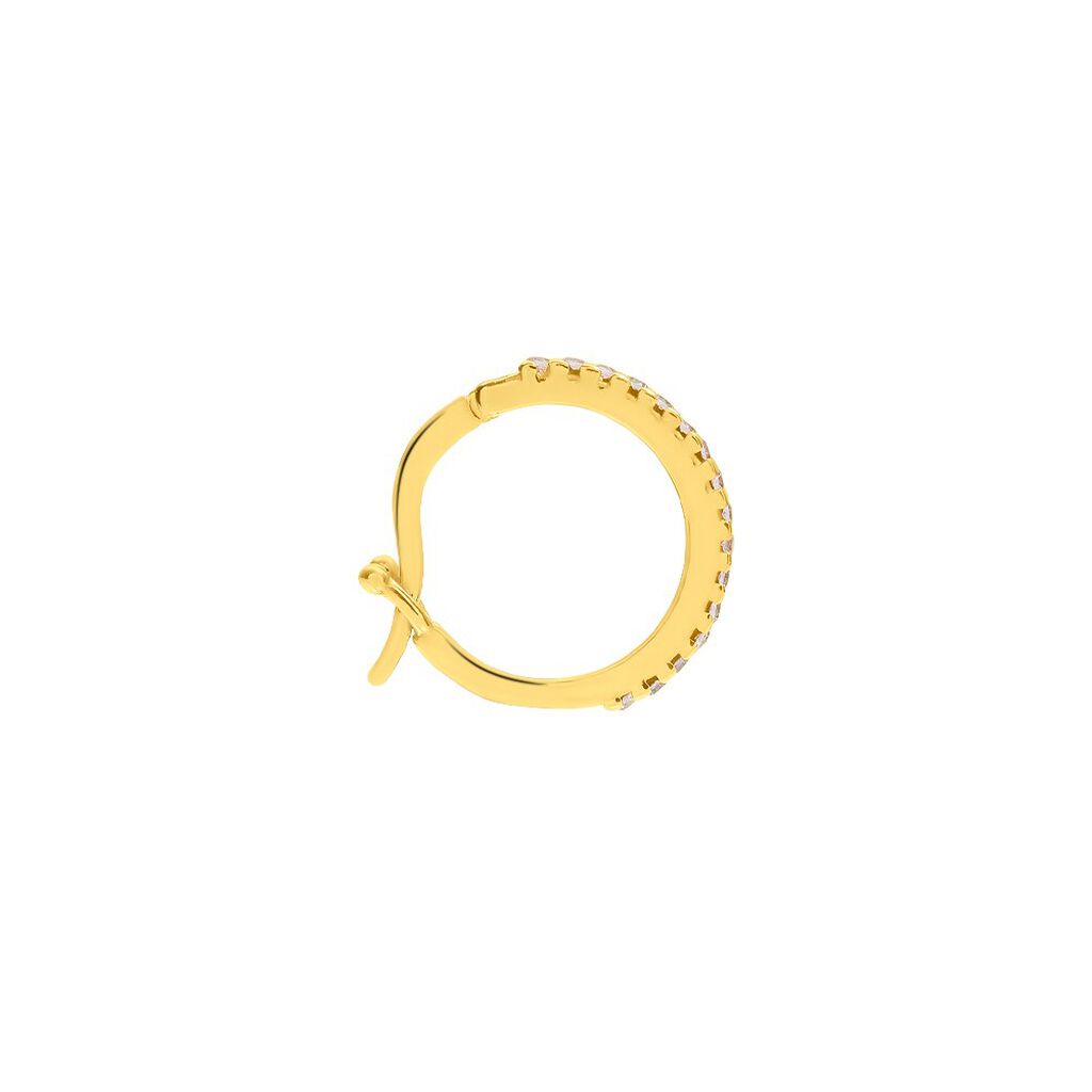 Mono Orecchino A Cerchio Claire Oro Giallo Cubic Zirconia - Mono Orecchino Donna | Stroili