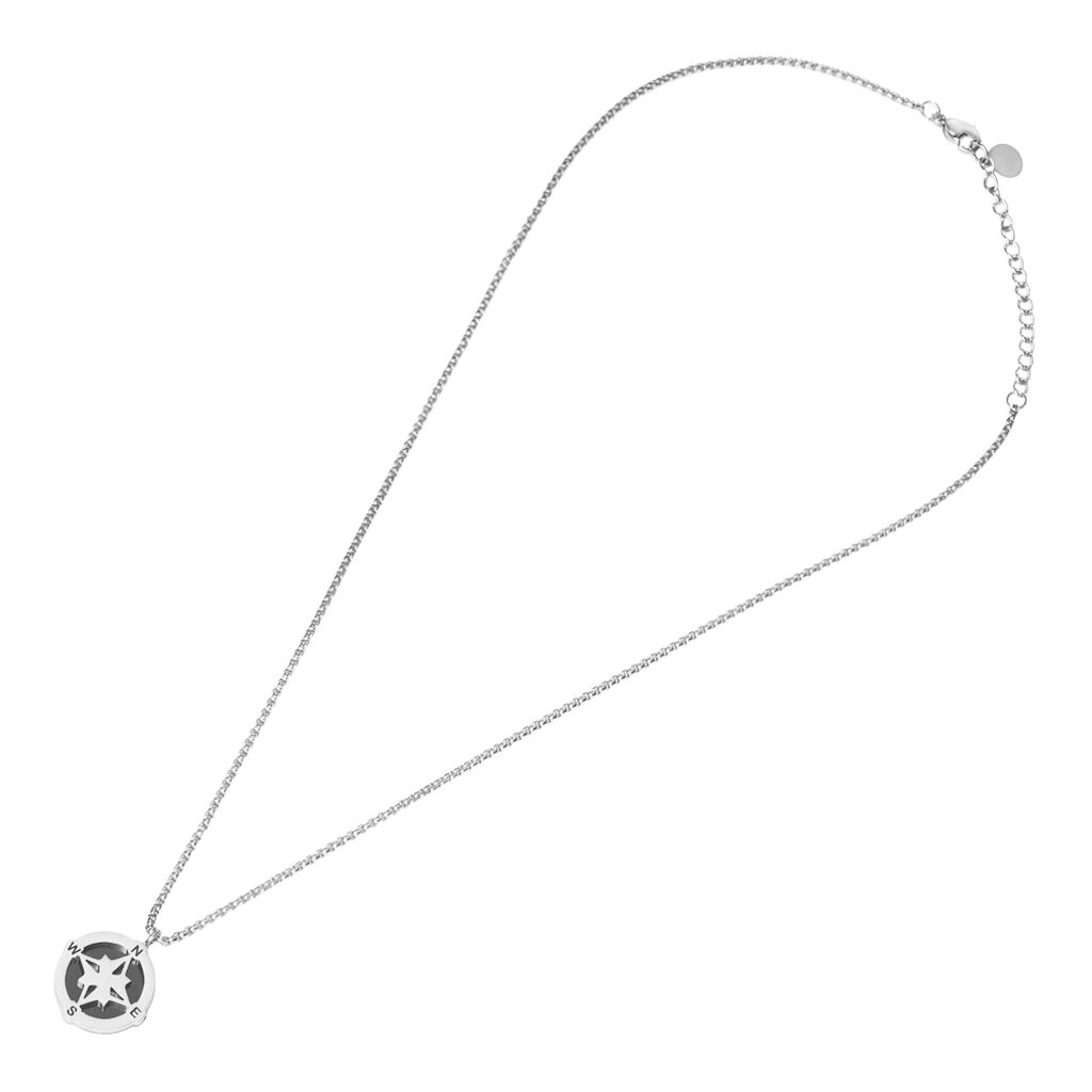 Collana Man Code Acciaio Bicolore Bianco / Nero - Collane Uomo | Stroili