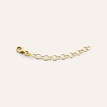 Allungo rolo oro giallo con anello a molla per bracciali e collane 5cm