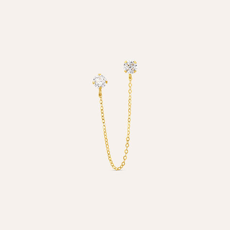 Mono Orecchino Lobo Bon Ton Oro Giallo Cubic Zirconia - Mono Orecchino Donna | Stroili