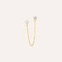 Mono Orecchino Lobo Bon Ton Oro Giallo Cubic Zirconia