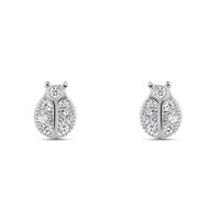 Orecchini Lobo Silver Moments Argento Rodiato Cubic Zirconia