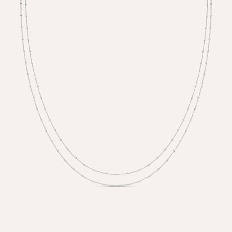 Collana Doppio Filo Silver Collection Argento Rodiato - Collane Donna | Stroili