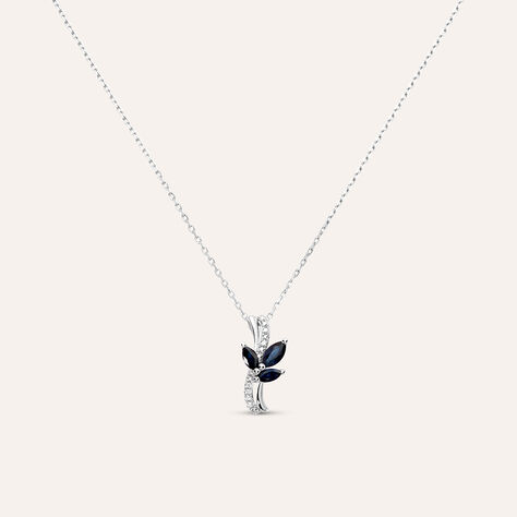 Collana Charlotte Oro Bianco Zaffiro - Collane Donna | Stroili