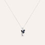 Collana Charlotte Oro Bianco Zaffiro