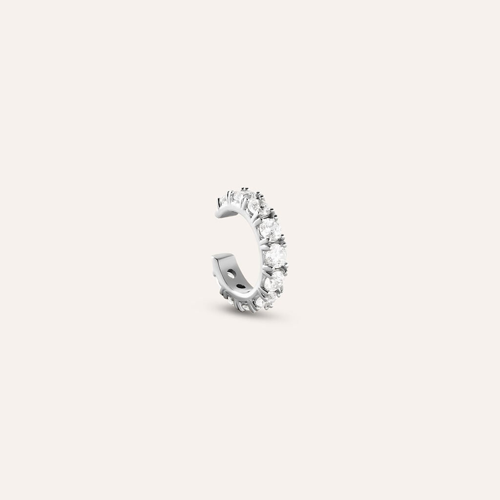 Ear Cuff Aura Acciaio Cubic Zirconia