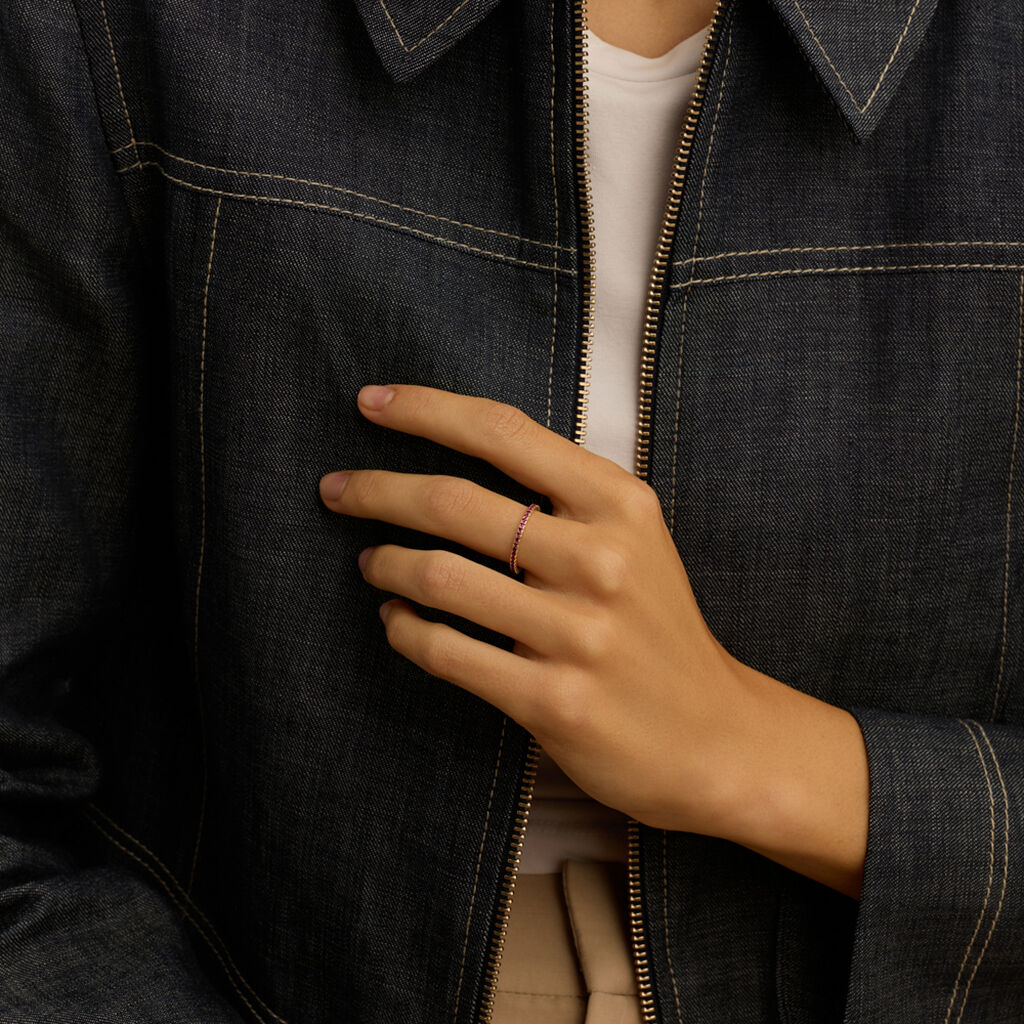 Anello Eternity Claire Oro Giallo Cubic Zirconia