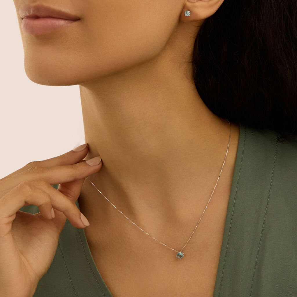 Orecchini Lobo Punto Luce Silver Rainbow Argento Rodiato Cubic Zirconia