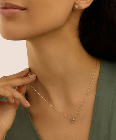 Orecchini Lobo Punto Luce Silver Rainbow Argento Rodiato Cubic Zirconia