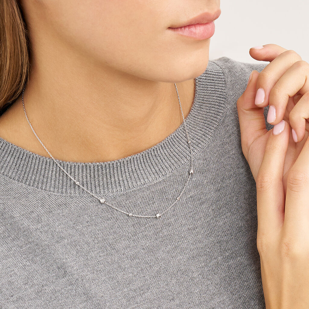 Collana Desideria Argento Nobile Rodiato